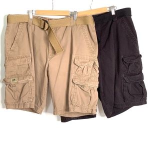 Lee Dungarees Cargo Shorts 2 Pairs Size 38
